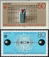 Niemcy 1983 Znaczki 1175-6 ** Europa CEPT nauka fizyka elektryczność druk