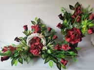 Komplet Cmentarz Hortensja – Róże W Wiklinie Płożący