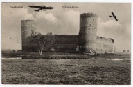 Ciechanów k. Mława. Ruiny zamku oraz niemieckie samoloty. Obieg 1916 r. R!