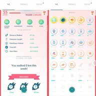 Pokemon GO konto Level 55, 49x Legendary, 33x IV100, 11x Shiny, 11x Mythic