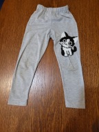 Legginsy szare z cekinowym kotkiem 110