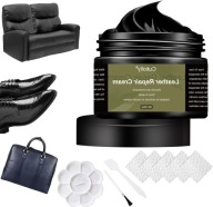 ZESTAW NAPRAWY SKÓRY KREM BALSAM REGENERATOR DO TAPICERKI CZARNY 60ML