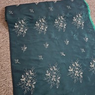 Zasłona tafta, komplet, butelkowa zieleń, 6x@