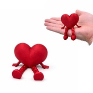 Dekoracyjne Serce 3D z Nogami – Prezent dla Niej i dla Niego na Walentynki