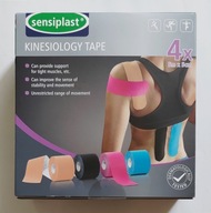 ZESTAW 4 TAŚM KINEZJOLOGICZNYCH SENSIPLAST