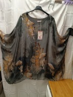 WŁOSKA BARDZO DUŻA Bluzka z JEDWABIEM rozm 50 -52-54 NOWA