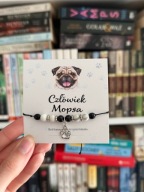 Bransoletka handmade dla miłośników Mopsa
