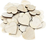 30x Serce drewniane serduszka 3cm sklejka ozdoba dekor