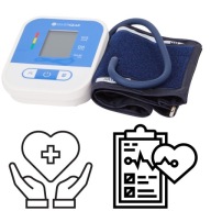 Ciśnieniomierz Silvergear naramienny MONITOROWANIE CIŚNIENIA KRWI mierzenie