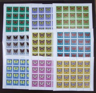 MOTYLE - 1967 ROK Fi. 1650- 58 ** ARKUSZE KOMPLET