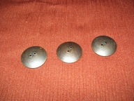 GUZIKI METALOWE, WKLĘSŁ-CIEMNY BRĄZ-VINTAGE-3 SZT.