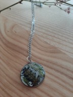 Naszyjnik z żywicy z suszonymi kwiatami Wyjątkowe prezent