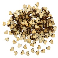 20x Drewniane Serca Serduszka 1cm Decoupage EKO