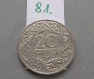 20 groszy z 1923 roku , II RP , ŁADNE