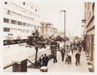 GDYNIA~Ulica 10 Lutego ~USA~DUŻA FOTOGRAFIA PRASOWA 21,5x17 ~1939 OPIS