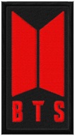 Termo Naszywka BTS Muzyczna Haftowana Naprasowanka