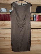 HEXELINE ołówkowa sukienka 28% wełna r. S