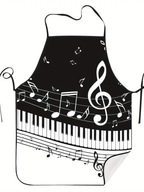 Fartuch nuty muzyka anime śmieszny prezent szczur abstrakcyjny klucz muzyki