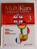 MultiKurs Multimedialny kurs 5 języków obcych książka + CD Tom 3 NOWA