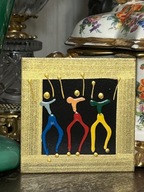 MINIMALISTYCZNY MAŁY MALOWANY OBRAZEK