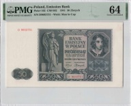 50 Złotych 1941 Pick 102/ CM102 / PMG 64 / Seria D