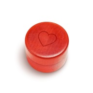 Pudełko na pierścionek Czerwone Serce (Czerwone)