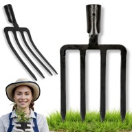 WIDŁY DO OBORNIKA AMERYKAŃSKIE OGRODOWE GOSPODARCZE 4-ZĘBNE BEZ TRZONKA