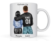 Walentynki kubek z imieniem na prezent na urodziny