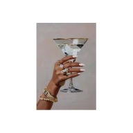 Plakat „Golden Martini” – Elegancki Plakat Lifestyle