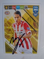 Karta panini autograf PSV Eindhoven Mauro Junior