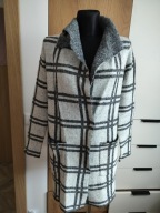 Sweter damski kurtka S Reserved gruby mięsisty kratka acryl