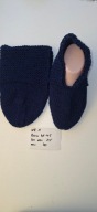 1 Kapcie handmade roz. 41-45 NOWE ręcznie robione.Granatowe.