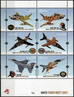 Portugalia 2021 Znaczki Blok ** NATO samoloty