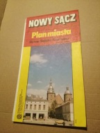 Nowy Sącz stary plan miasta linie autobusowe
