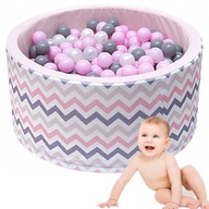 SUCHY BASEN Z KULKAMI 90X40 200 PIŁEK BEZ BPA - BASENIK Z PIŁECZKAMI WELOX