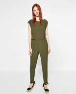 34 XS 36 S Aggi zielony oliwkowy kombinezon khaki