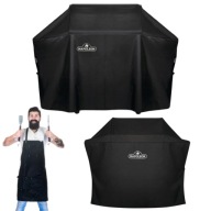 POKROWIEC NA GRILL OGRODOWY WODOODPORNY MOCNY SOLIDNY TRWAŁY 130X64X123 CM