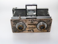 Zabytkowy aparat fotograficzny stereskopowy