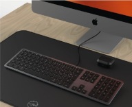 Clavier DesignTouch Filaire Mac, Ergonomiczna i Wytrzmała Klawiatura Czarna