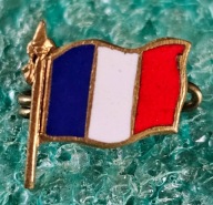STARA ODZNAKA FLAGA FRANCUSKA - EMALIA