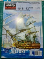 Brytyjski okręt żaglowy "VICTORY" 1:200, Mały Modelarz nr 10-11-12/2005