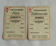 Gra towarzyska Fortuna (Żoliborz) karty własności Filtry Lindleya + Powiśle