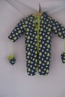 BABY KOMBINEZON Z KAPTUREM I RĘKAWCZKI ROZM 62,68