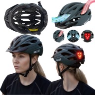 KASK ROWEROWY ROWERU HULAJNOGI SPORTOWY LED REGULOWANY 58 61CM MĘSKI DAMSKI