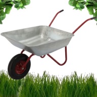 TACZKA OGRODOWA BUDOWLANA OCYNKOWANA Z METALOWYM KOŁEM 60L