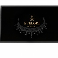 Gotycki Choker KORONKOWY Czarny Naszyjnik Goth Koraliki