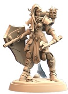 Battle Nun Chalice Bearer Warrior Paladin Pinup F RPG Druk 3D NSFW
