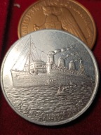 Wielka Brytania , MEDAL 1934 R. RMS QUEEN MARY