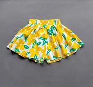 Żółte krótkie spodenki szorty dla dziewczynki - „ala spódniczka” 110 5 lat