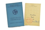 AEROKLUB GRUDZIĄDZ LEGITYMACJA CZŁONKOWSKA 1957 r. RZADKOŚĆ